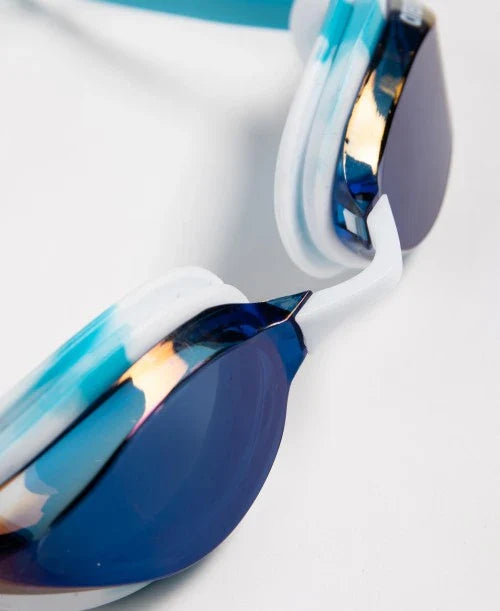 Arena Python Mirror Goggle Blue Mirror White Sky