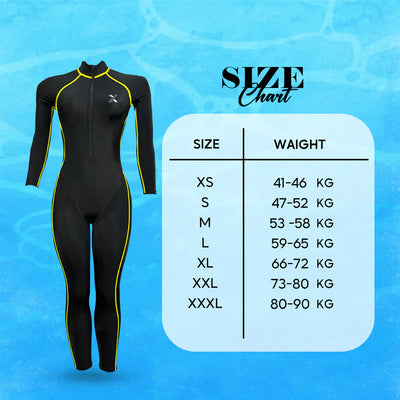 Xswim Full Swimsuit Yellow Green