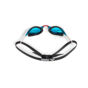 Arena Cobra Edge Swipe Mirror Goggles Aqua White Fireflow