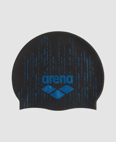 Arena swimcap Shine  BLACK-BLUE