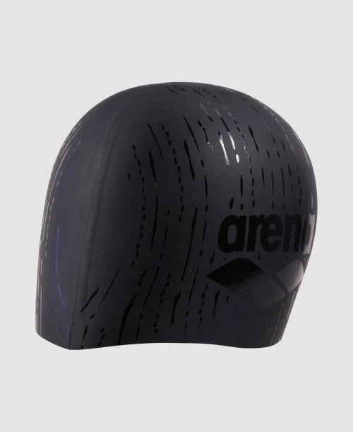 Arena swimcap Shine  BLACK-BLUE