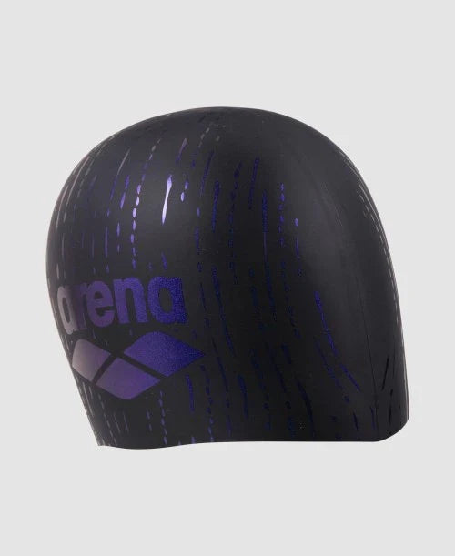 Arena swimcap Shine  BLACK-BLUE