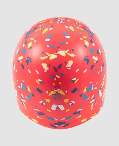 Arena swimcap Poolish Moulded CONFETTI RED